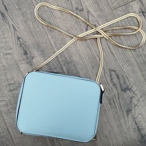 TOPSHOP Mini Crossbody Purse in Sky Blue